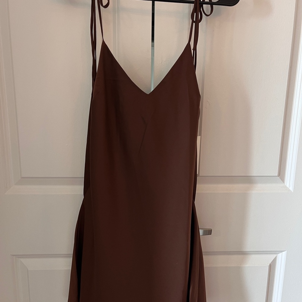 🤎chocolate brown mini dress🤎